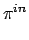 $\displaystyle \pi^{{in}}_{}$